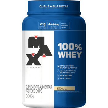   100% Whey Pote 900G - Max Titanium