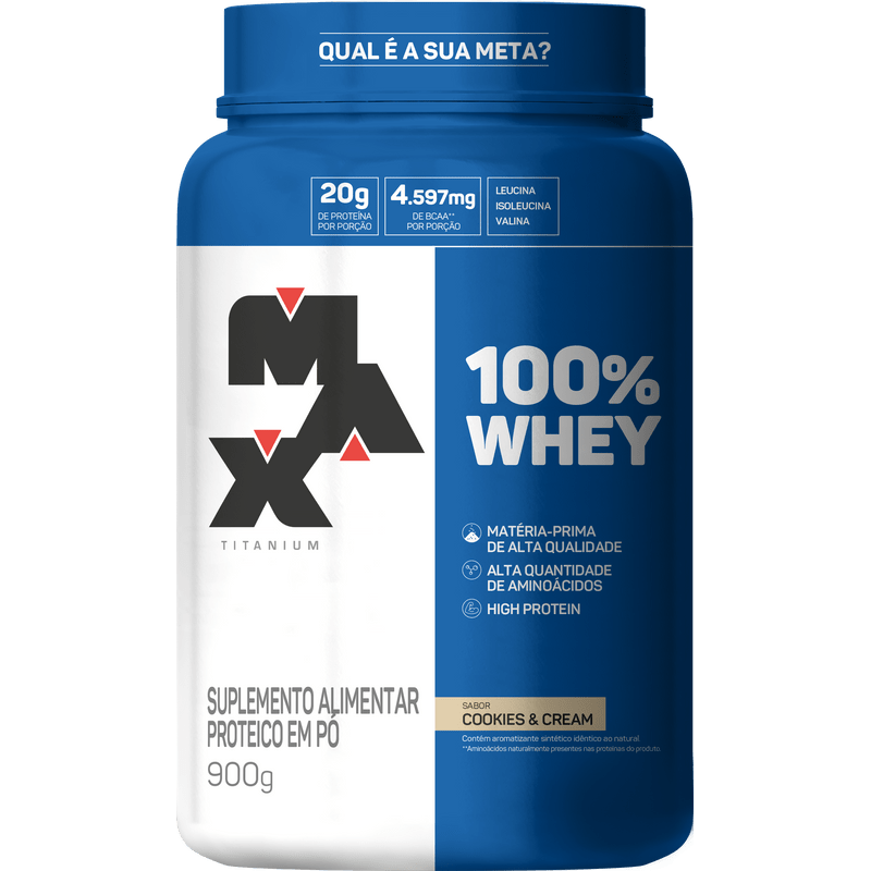   100% Whey Pote 900G - Max Titanium